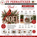 Noel UV DTF PermaSticker 4.25" x 4.01 "