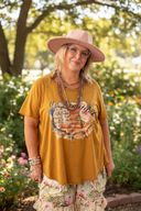 "O Beautiful" Tee: A Rare Bird | LXL fits up to 2XL - Decoupage Central