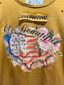 "O Beautiful" Tee: A Rare Bird | LXL fits up to 2XL - Decoupage Central