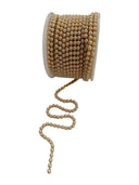 Pearl Accent on Gold Chain – Elegant Finishing Trim (10 Yard Roll) - Decoupage Central