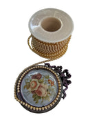 Pearl Accent on Gold Chain – Elegant Finishing Trim (10 Yard Roll) - Decoupage Central