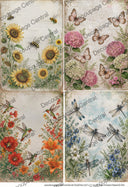 A4 Garden Wings Collection Rice Paper DC1018