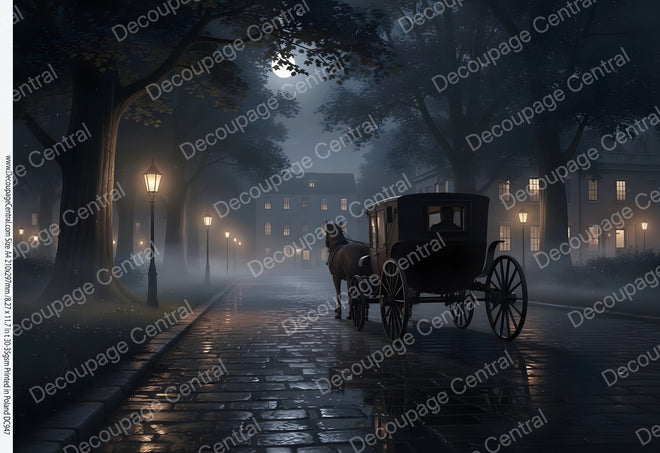 A4 DC947 Whispers After the Ball  Rice Paper for decoupage