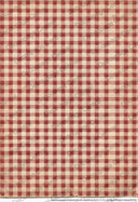 A4 DC970  Red Gingham Picnic Check Rice Paper for decoupage