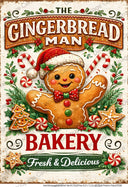 A4 The Gingerbread Man Bakery Rice Paper DC983