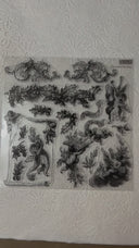 LIMITED EDITION CLASSICIAL CHRISTMAS Stamp Collection 12"x 12"