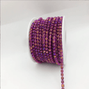 Royal Fuschia Rhinestone Chain – SS12 Crystal Trim (10 Yard Roll) - Decoupage Central