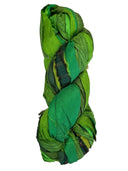 Sari Silk , Green , 100grams, 50 yards for bows and other creative additions - Decoupage Central