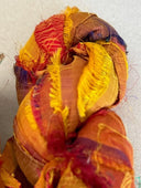 Sari Silk, PLAID YELLOW , 100grams, 50 yards for bows and other creative additions (Copy) - Decoupage Central