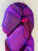 Sari Silk, PURPLE , 100grams, 50 yards for bows and other creative additions (Copy) (Copy) - Decoupage Central