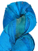 Sari Silk , Turquoise , 100grams, 50 yards for bows and other creative additions - Decoupage Central