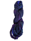 Sari Silk,BLUE & PURPLE , 100grams, 50 yards for bows and other creative additions - Decoupage Central