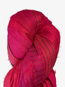 Sari Silk,RED & BURGUNDY , 100grams, 50 yards for bows and other creative additions - Decoupage Central
