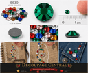 SS30 Hotfix Large Crystal Rhinestones "MIXED colors" | 288 pieces - Decoupage Central