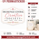 The Creative Society UV DTF PermaSticker 4.32" x 3.44" - Decoupage Central