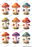 DIGITAL IMAGE: Carte Technicolor Shrooms