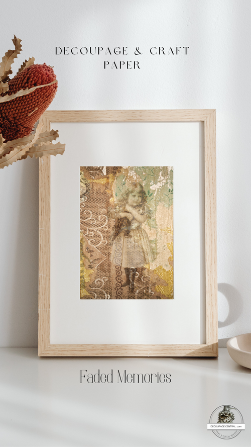 A4 Faded Memories Rice Paper DC098