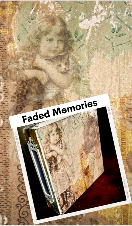 A4 Faded Memories Rice Paper DC098