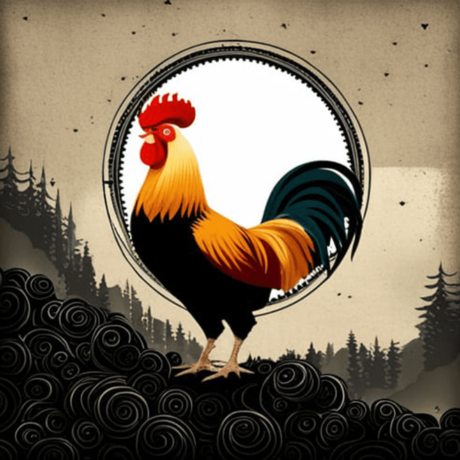 A4 Rise n Shine Rooster - Decoupage Central