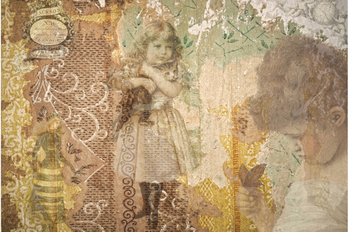 A4 Faded Memories Rice Paper DC098