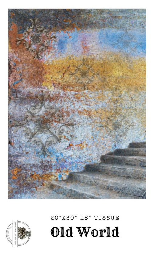 Old World Rice Paper 20" x 30" - Decoupage Central